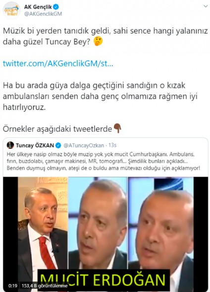 Erdoğan ile alay etmeye çalışan Tuncay Özkan'a tokat gibi tweetler!